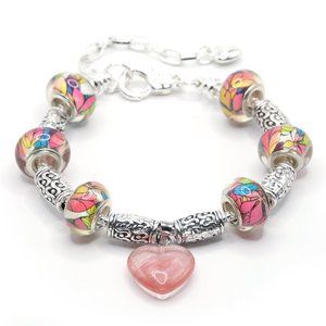 European Charm Bracelet - Daring Heart (0804)
